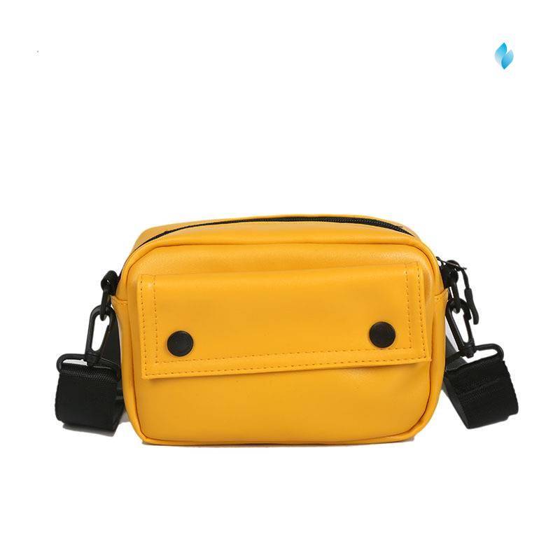 Small Square Flap Bag Yellow Mini Women Messenger Crossbody bags ...