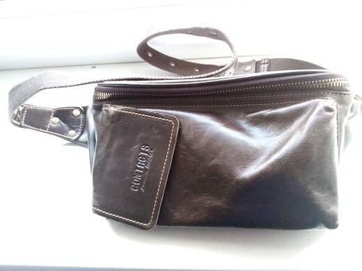Chest Bag Genuine Leather Men Shoulder Messenger Belt Bags Casual Waist ...